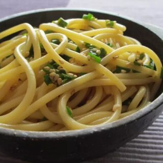 うどんスープの素で和風パスタ